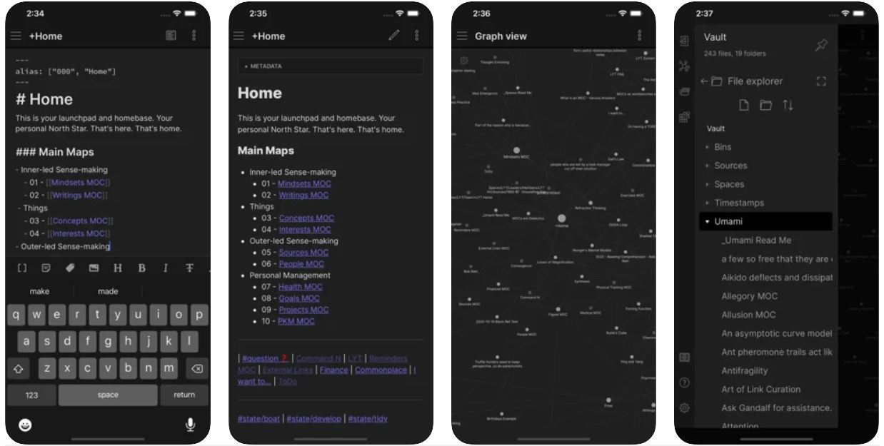 ?筆記知識(shí)庫APP開發(fā)界面